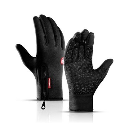 Unisex touchscreen winter fietshandschoenen warme volle vingerhandschoenen voor fietsen ski rijden