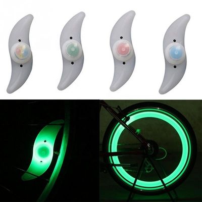 1 x knopbatterij aangedreven JWA siliconen fiets licht frame voor kleurrijk en leuk fietsen
