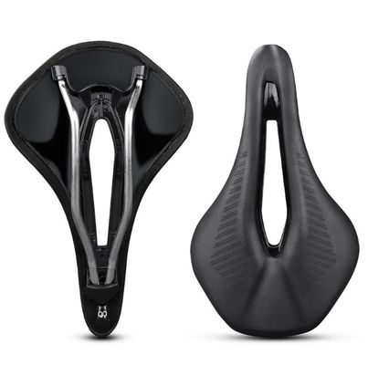 Lichtgewicht MTB/Road Bikes zadel voor alle seizoenen Voorste stoel Mat Zwart