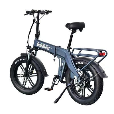 Elektrische opvouwbare bergfiets zware staal frame vetband voor alle terreinen vuil rijden