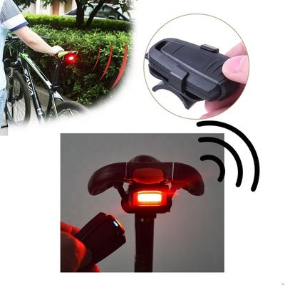 COB Helder lichtbron Draadloos afstandsbediening Fiets Anti-Diefstal Alarm met 110dB geluid