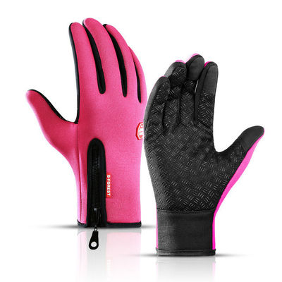 Unisex touchscreen winter fietshandschoenen warme volle vingerhandschoenen voor fietsen ski rijden