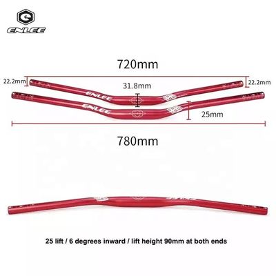 330g/353g Aluminium legering Fiets Handlebar 31.8*720/780mm voor Mountain Bike liefhebbers
