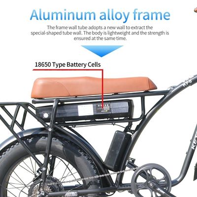 20 inch Fat Tire elektrische fiets met 23AH batterijcapaciteit en 7-speed versnelling in EU voorraad