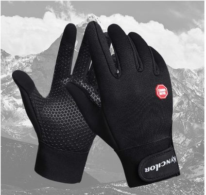 Zwarte fietshandschoenen voor mannen en vrouwen Full Finger Touch Screen Outdoor Sports Handschoenen