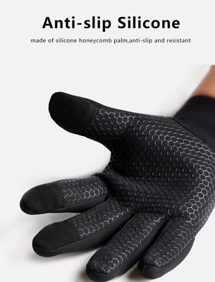 Zwarte fietshandschoenen voor mannen en vrouwen Full Finger Touch Screen Outdoor Sports Handschoenen