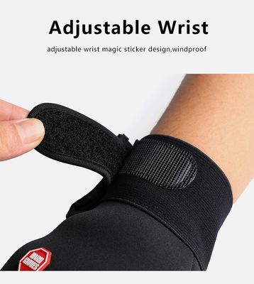 Zwarte fietshandschoenen voor mannen en vrouwen Full Finger Touch Screen Outdoor Sports Handschoenen