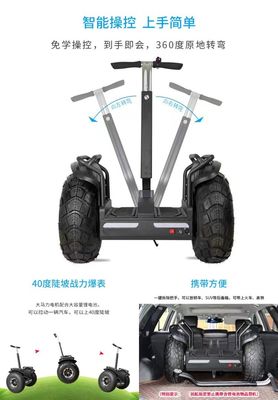 Verbeter je patrouille met Angelol 20-inch Fat Tire Tweewiel Zelf-Balance elektrische wagen