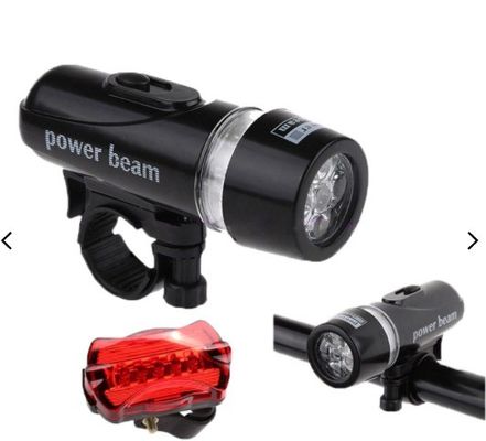 Hoge helderheid Achterwiel draaiend licht 5 LED fiets accessoires Combo Set