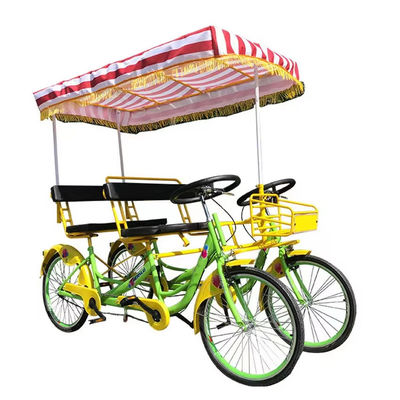 Stalen frame 26' 'Tandem 4-wiel volwassen weg sightseeing fiets voor strand toerist fietsen