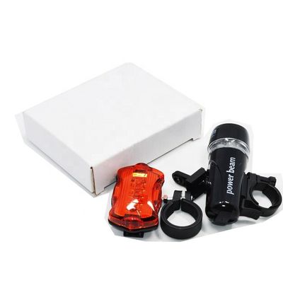 Hoge helderheid Achterwiel draaiend licht 5 LED fiets accessoires Combo Set