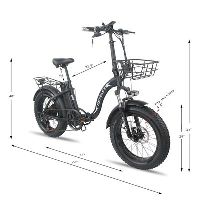 EU Stock 250W Motor 15AH Lithiumbattery vouwbare e-bike met en 20x4.0 inch Fat Tire