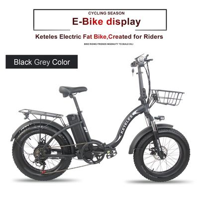 EU Stock 250W Motor 15AH Lithiumbattery vouwbare e-bike met en 20x4.0 inch Fat Tire