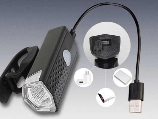 3 modus LED fietslampen ingesteld voor 1,5-4 uur Duurzaamheid en USB-oplaadbare batterij