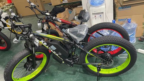 EU Magazijn Schijfrem 72 V 2000 W Dubbele Achtermotor 23AH Lithiumbatterij 26 &quot;x 4.0&quot; Fat Tire Elektrische Fiets