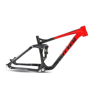 AL7005 Dual Suspension Mountain Bike Frame 120mm Reizen voor 17 19 Inch Downhill Bikes