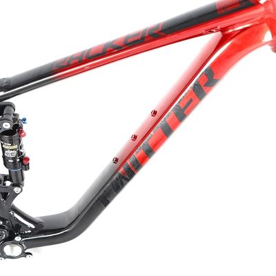 AL7005 Dual Suspension Mountain Bike Frame 120mm Reizen voor 17 19 Inch Downhill Bikes
