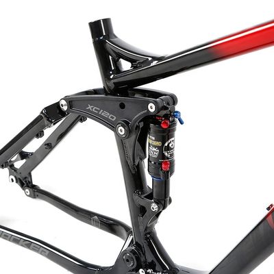 AL7005 Dual Suspension Mountain Bike Frame 120mm Reizen voor 17 19 Inch Downhill Bikes