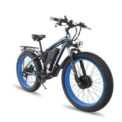 Scheerrem 26" Wielgrootte Dual Motor 2000W 23AH Lithiumbatterij Tweewiel aandrijving E-Bike