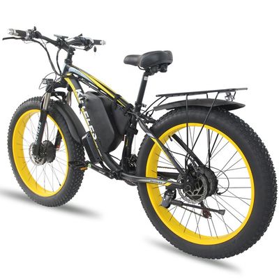 Scheerrem 26" Wielgrootte Dual Motor 2000W 23AH Lithiumbatterij Tweewiel aandrijving E-Bike