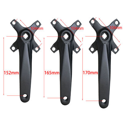 Fietskruk 104BCD 152mm Niet-integrale kruk/schijf 32/34/36/38t in zwart/blauw/groen/rood