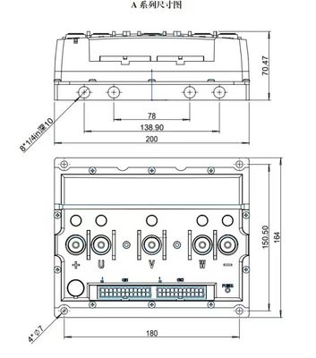 48V 27 Speed Brushless DC Controller met Bluetooth voor 3KW-20KW Electric Hybrid Bikes