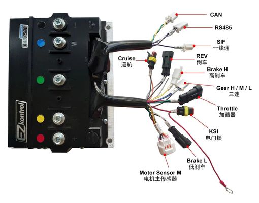 48V 27 Speed Brushless DC Controller met Bluetooth voor 3KW-20KW Electric Hybrid Bikes