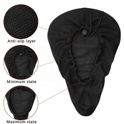 Adembare siliconen fiets zadel stoel zachte gel pad kussenschijf voor mountainbike