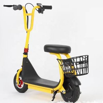 8 inch elektrische scooter met mand en stoel Maximale snelheid 15km/h Bereik per lading 8-10KM