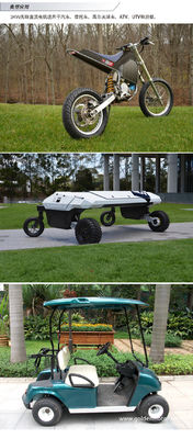 Elektrische Cropper Vloeibare luchtkoeling 3KW Elektrische golf auto motor scooter kit driewieler stijl 48V 72V