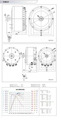 Elektrische Cropper Vloeibare luchtkoeling 3KW Elektrische golf auto motor scooter kit driewieler stijl 48V 72V
