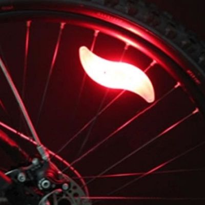 1 x knopbatterij aangedreven JWA siliconen fiets licht frame voor kleurrijk en leuk fietsen