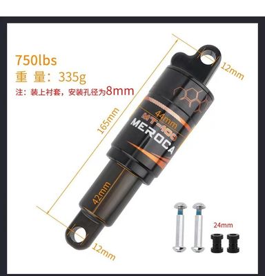 MEROCA MTB Achterste schokdemper 125/150/165/190mm 750/850/1000LBS Olieveer voor mountainbikes