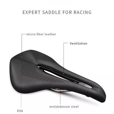 Lichtgewicht MTB/Road Bikes zadel voor alle seizoenen Voorste stoel Mat Zwart