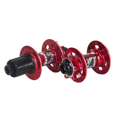 Zes-nagel schijfrem 32 gaten door de as QR fiets hub set voor snel en gemakkelijk loslaten