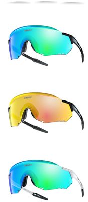 Print Customer's Logo Unisex Aanpasbare Riml Fietsbrillen Kleurveranderende bril