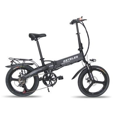 48V 350W 10AH elektrische fiets met 20 inch opvouwbaar frame en 31-60km bereik per vermogen