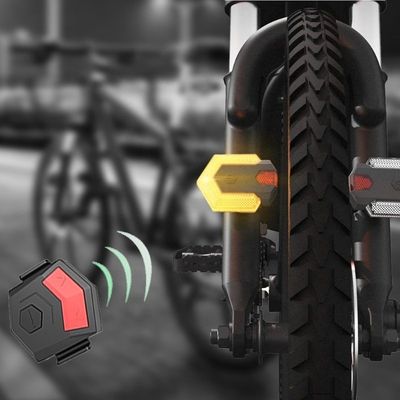 Draadloze afstandsbediening LED richtingaanwijzer fietswaarschuwingslicht voor pendelers