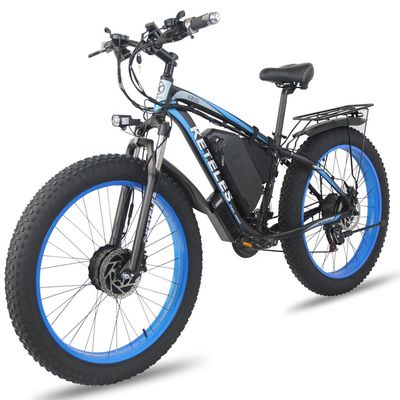 26AH 2000W High Power Two Wheel Drive Dual Motor Elektrische fiets met 26x4.0 inch Fat Tire
