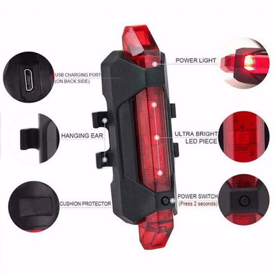 Voorlicht Achterlicht USB LED Oplaadbare fiets Fietslamp Set voor Mountain Cycle