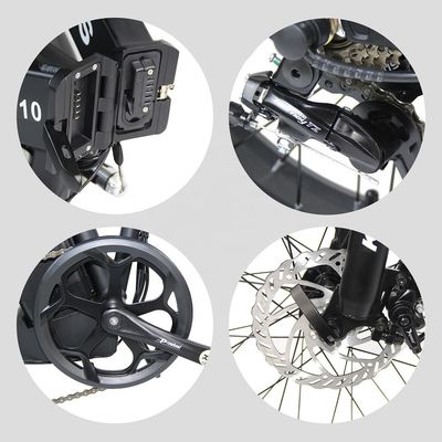 2024 Direct 20x4.0 Inch Fat Tire Folding E-Bike 1000W met 7 snelheidsversnellingen Achterhoekmotor