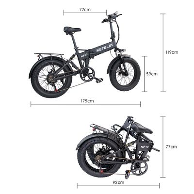 All-Terrain 1000W 13AH elektrische fiets met 20x4.0 inch dikke band en snelle oplaadtijd