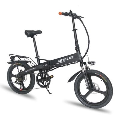 48V 350W 10AH elektrische fiets met 20 inch opvouwbaar frame en 31-60km bereik per vermogen