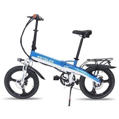 48V 350W 10AH elektrische fiets met 20 inch opvouwbaar frame en 31-60km bereik per vermogen