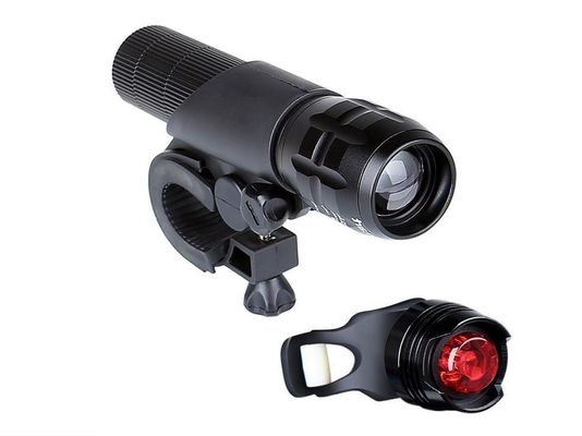 3 in 1 USB oplaadbare LED Waterdicht Super helder Zoom koplamp Achterlicht 50g Gewicht