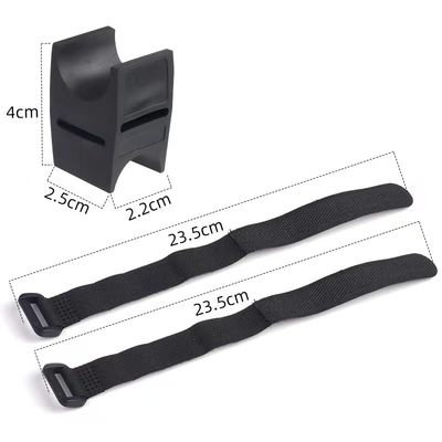 Zwarte fiets LED fakkel rotatie bracket zaklamp Stand voor 28-40mm fiets licht