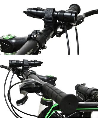 Zwarte fiets LED fakkel rotatie bracket zaklamp Stand voor 28-40mm fiets licht