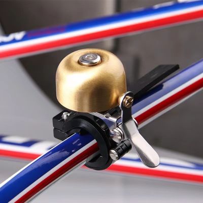 Aluminiumhoorn voor klassieke retro fiets Fietsen Zwartgoud Fietshandleiding Accessoires