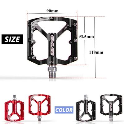 2021 ENLEE Rood/zwart Aluminium Alloy Ultralight Pedals voor Mountain Bike Road Bike