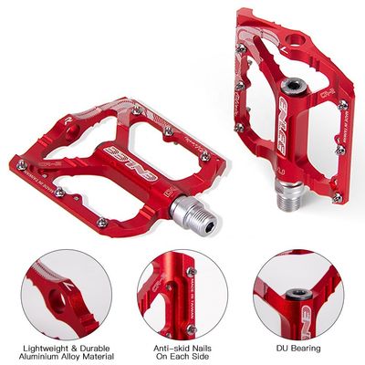 2021 ENLEE Rood/zwart Aluminium Alloy Ultralight Pedals voor Mountain Bike Road Bike